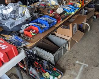 Tons of tools & hardware to pick through 