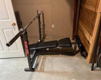 TDS Mega Bench, Weight Bar And Plates