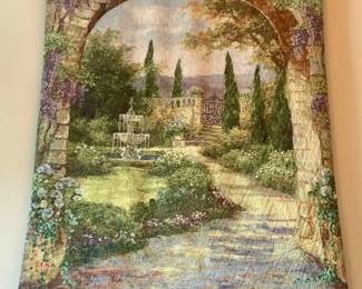 Lena Liu Large Hanging Tapestry "Paradise Fountain"