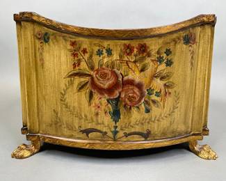 Floral Paint Decorated Planter