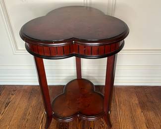 Clover Shaped Mahogany End Table