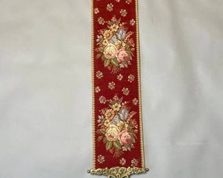 Brass Mounted Hanging Tapestry