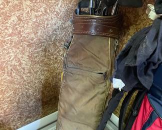 Five sets of vintage golf clubs!