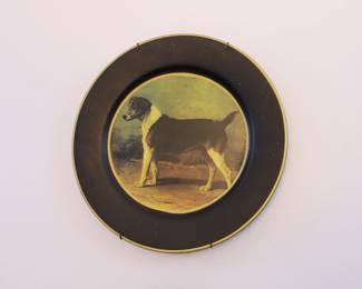 Raymond Waites set of four dog decorative plates, designed for Toyo Trading Co, Made in China, 1/4