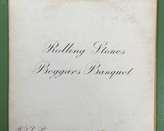 The Rolling Stones "Beggar's Banquet" vintage rock album
