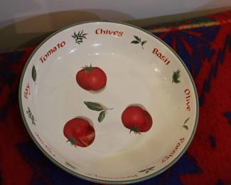 Crate and Barrel large pasta bowl