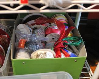 Another box of Christmas ribbons