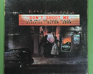 Don't Shoot Me, I'm Only the Piano Player, Elton John vintage rock LP
