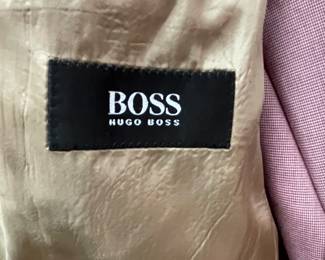 Label inside Hugo Boss BOSS suitcoat and pants