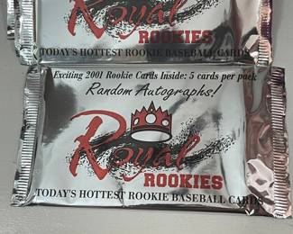 2001 Royal Rookies Unopened Packs of Baseball Cards