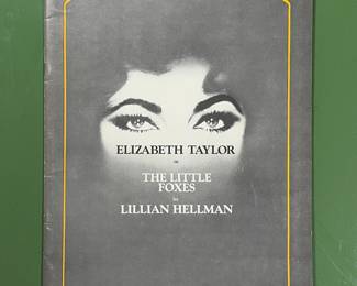 Elizabeth Taylor in “Little Foxes” vintage Playbill Broadway souvenir program, 1981
