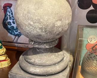 Concrete decorative sphere