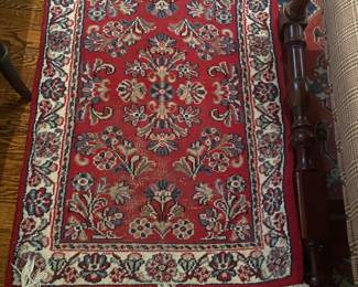 Small oriental throw rug, 2/5