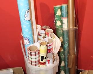 Assorted Christmas wrapping paper