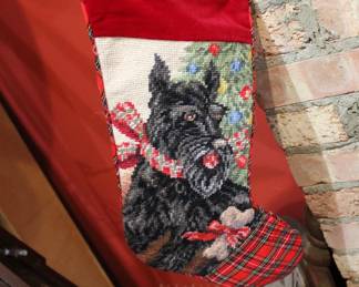 Scottie Christmas stocking