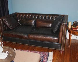 Fabulous Whittemore-Sherrill leather sofa