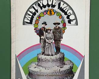 Paint Your Wagon vintage movie souvenir program, 1969, Peter Max design