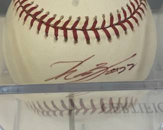 Kaz Sasaki, Seattle Mariners signed baseball with certificate of authenticity