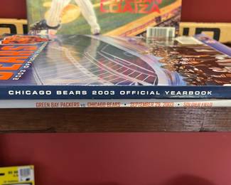 Chicago Bear Official 2003 Yearbook and Green Bay Packers vs. Chicago Bears, September 29, 2003, Soldier Field booklet