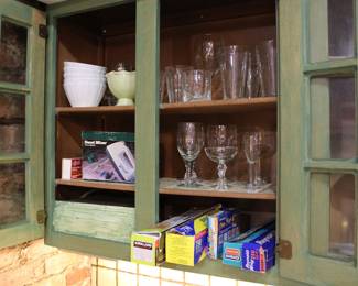 Assorted kitchenware and glassware
