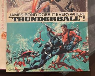 Back of Thunderball James Bond vintage movie souvenir program, 1965