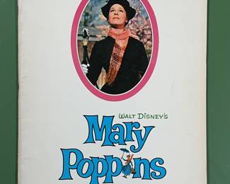Mary Poppins vintage movie souvenir program, 1964