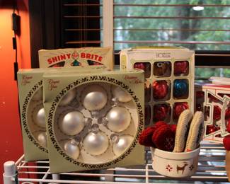 Vintage Christmas ornaments, Christmas by Krebs, Noelle, and Shiny Brite