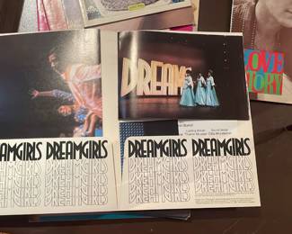 Inside page of DreamGirls vintage Playbill musical souvenir program