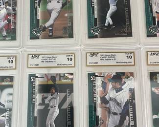 2001 Upper Deck Tribute to #51 series, Ichiro Suzuki, graded Mint 10, 10 cards in total