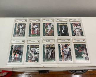 2001 Upper Deck Tribute to #51 series, Ichiro Suzuki, graded Mint 10, 10 cards in total