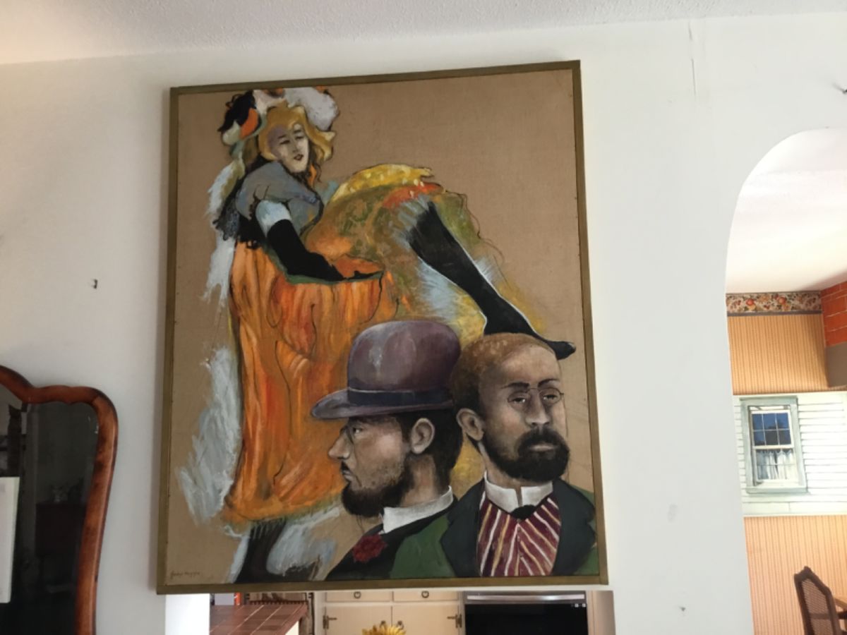 Oil on canvas by Gladys Huyghe titled Homage to Matisse