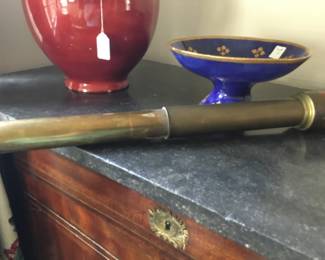 Early brass telescope