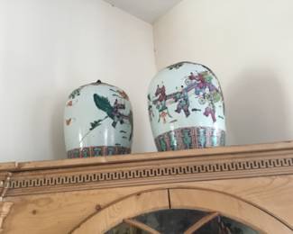 Lovely antique Chines ginger jars