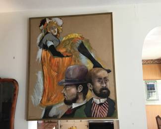 Oil on canvas by Gladys Huyghe titled Homage to Matisse