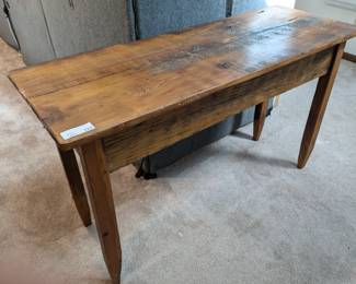 Lot 121: Antique pine console table measuring 29 " high x 48.5 " wide x 17 " deep