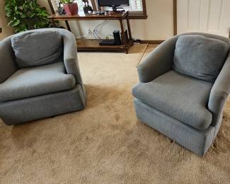 Pair of swivel chairs