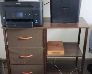 Printer and Shredder. 