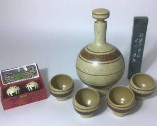 5Piece Sake Set, Chinese Healing Balls  More
