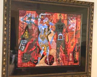  02 Contemporary Print By Chinese Artist He Neng