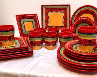 HandPainted Tabletops Gallery Rumba Plates and Corsica Mugs