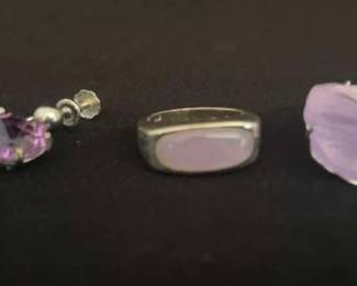 Lavender, Sterling, And White Gold