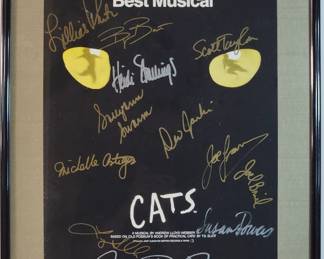 CATS Autographed Poster 13 Signatures