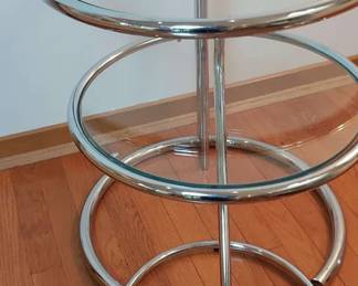 Modern Glass Top Nesting Tables