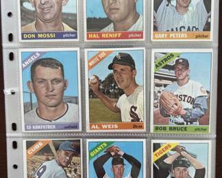 1966 Topps baseball cards. Over 50 cards