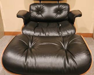 Eames Miller Inspired Leather Lounge Chair Made By Plycraft