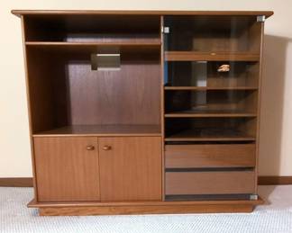 Danish Clausen Son Wooden Entertainment Cabinet