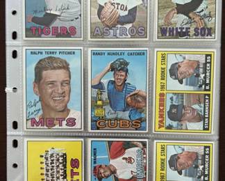 1967 Topps baseball cards. Over 70 cards
