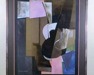  Guitar Phantasy Print After Isa Van der Zee