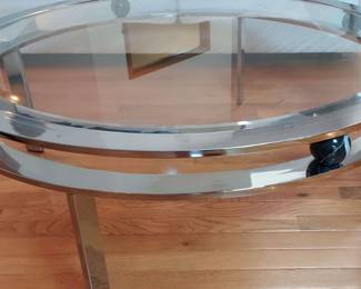 DIA Modern Glass And Chrome Coffee Table 