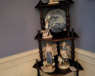 B&G girl with geese. B&G dog with puppies 